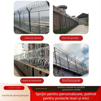 Sârmă ghimă cu lame din oțel inoxidabil 304; înfășurare simplă; aranjament în stil Warlington; răsucire în sensul acelor de ceas; rezistență la tracțiune opțional; marca Heng'anwo