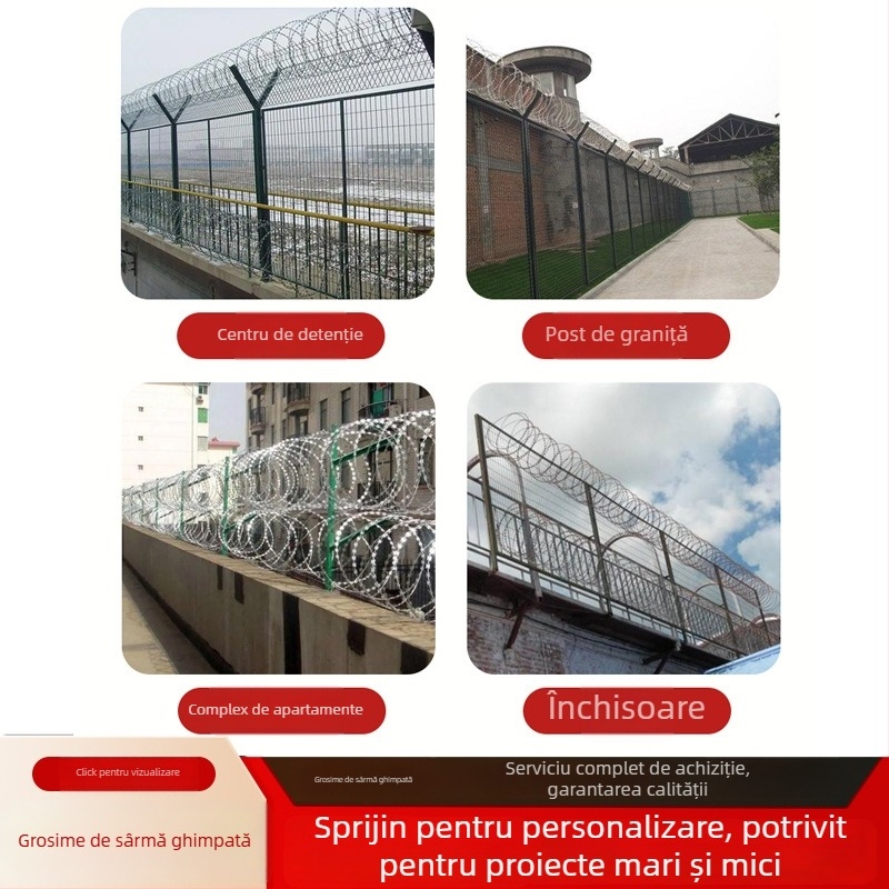 Sârmă ghimă cu lame din oțel inoxidabil 304; înfășurare simplă; aranjament în stil Warlington; răsucire în sensul acelor de ceas; rezistență la tracțiune opțional; marca Heng'anwo