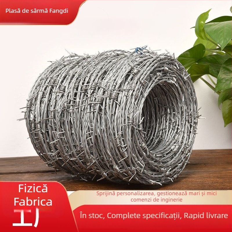 Plasă din oțel galvanizat la cald, cu dublu răsucire, aranjament tip Siro, răsucire dreaptă, rezistență la tracțiune personalizabilă pentru gard de securitate