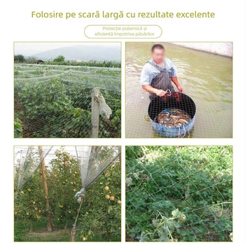Plasă anti-păsări pentru livadă - rezistentă la insecte, model 1