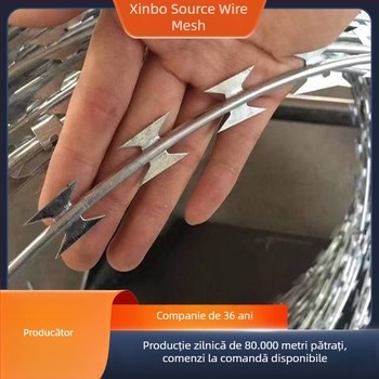 Plasă galvanizată cu sârmă ghimțuind, dublu răsucire (multistrat), răsucire dreaptă, aranjament în stil occidental, pentru pereți de închisoare, perimeteri și garduri feroviare