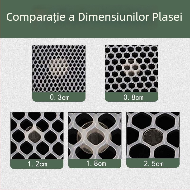 Cheng pu Plasă plastică groasă pentru balcon – gard de balcon, anti-furt, anti-cădere, pentru creștere și protecție