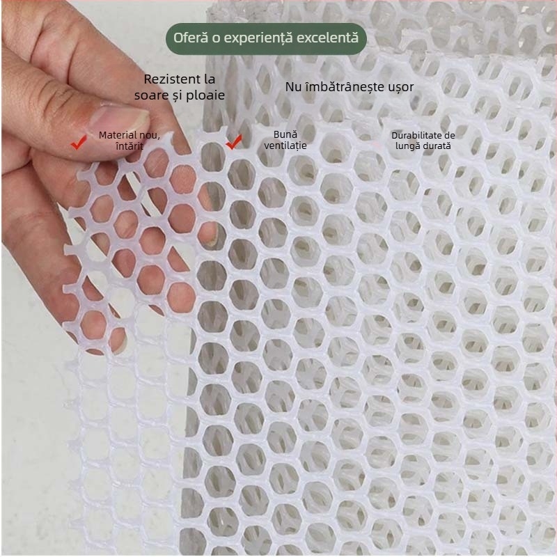 Cheng pu Plasă plastică groasă pentru balcon – gard de balcon, anti-furt, anti-cădere, pentru creștere și protecție