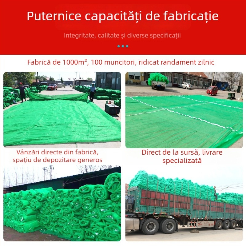 Rețea de protecție împotriva prafului pentru șantier - pentru camioane și nave - Nr. 8890; Origine: Binzhou, China; Comerț internațional: Da; Piețe principale: Africa, America de Nord.