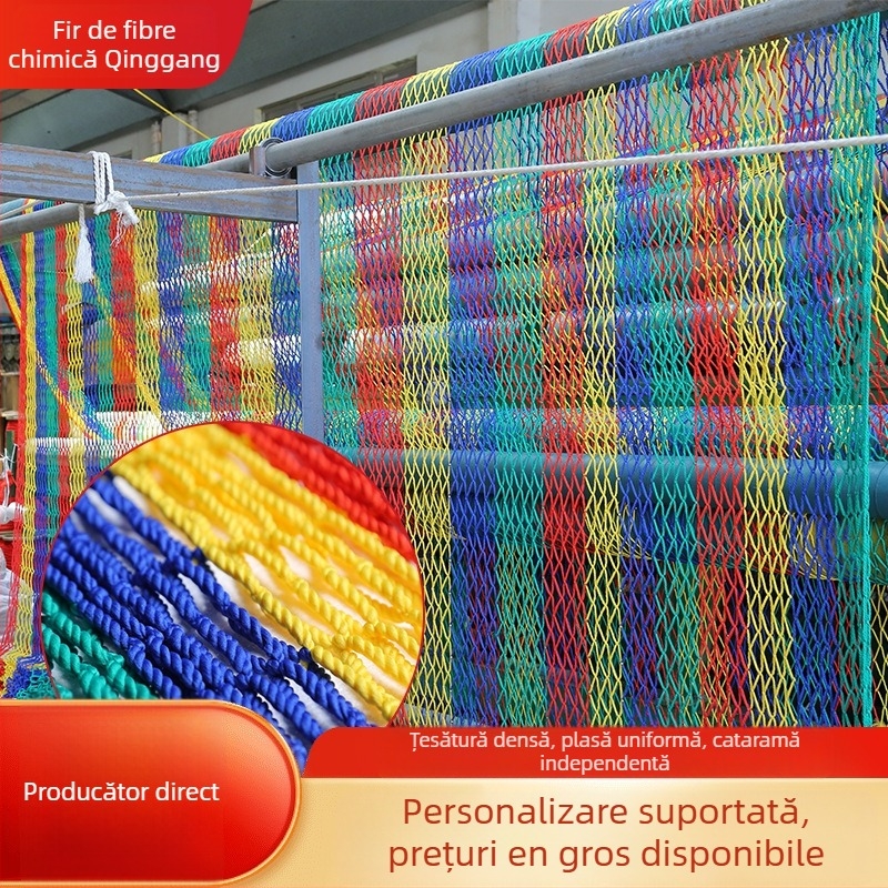 Plasă de siguranță anti-cădere – pentru obiective turistice, parcuri de distracții, centre comerciale, scări și balcoane – personalizabilă.