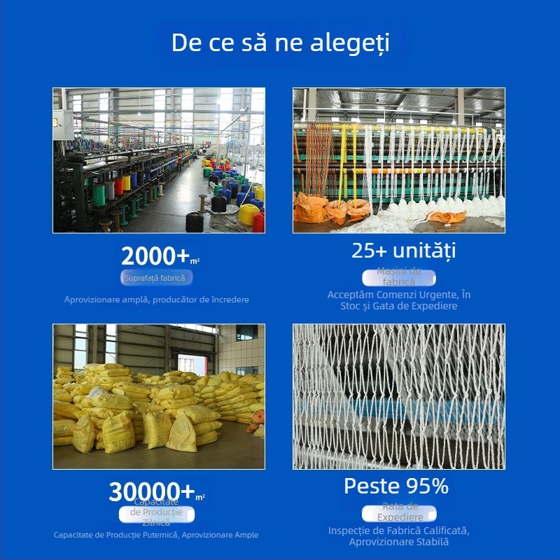 Plasă de protecție pentru containere cu margine întărită; plasă din nylon întărit pentru camioane; plasă de etanșare a vehiculului
