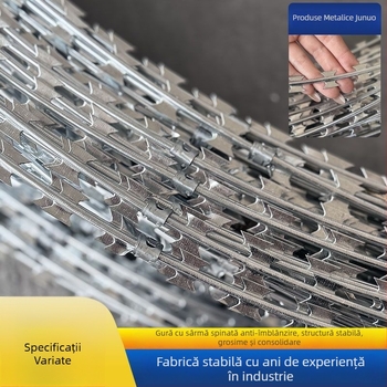 Plasă de protecție din oțel inoxidabil cu sârmă ghimpi, singură răsucire, stil Siro, răsucire în sensul acelor de ceas, rezistență înaltă la tracțiune