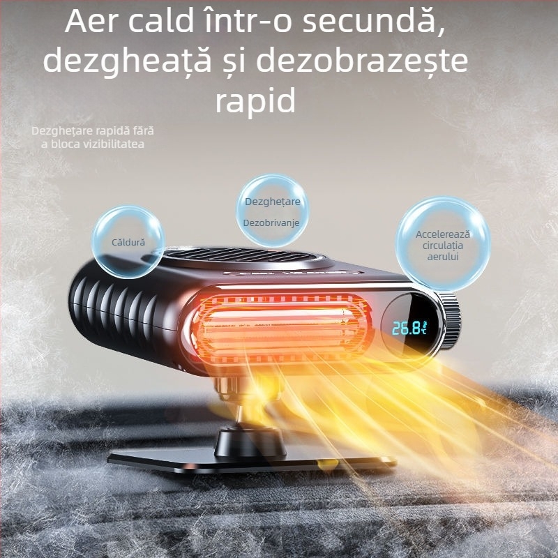 Încălzitor auto cu V-Speed încălzire rapidă și degivrare, 150W, ABS, modele S108/S107