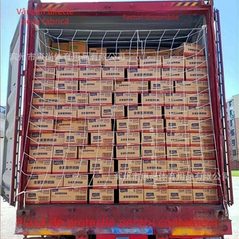Plasă de container pentru camioane: plasă plată și plasă înaltă pentru izolarea vehiculelor