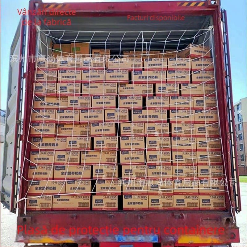 Plasă de container pentru camioane: plasă plată și plasă înaltă pentru izolarea vehiculelor