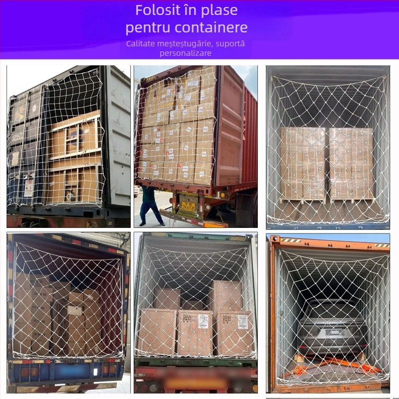 Rețea de mărfuri pentru camioane și containere – protecție împotriva căderilor, rețea de izolare pentru livrări expres; Cod produs: Cargo Net; Utilizare: rețea de etanșare pentru camioane/containere