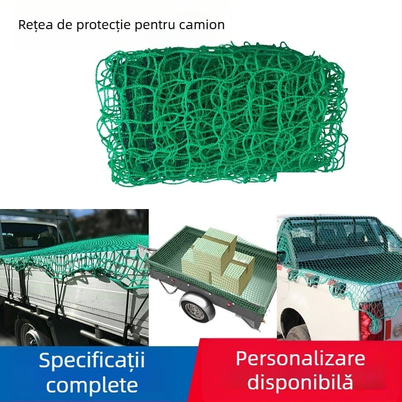 Junda plasă de protecție din poliester pentru camioane — Tip: plasă de protecție; Funcție: protecția încărcăturii; Material: poliester; Domeniu de utilizare: plasă de siguranță pentru camioane