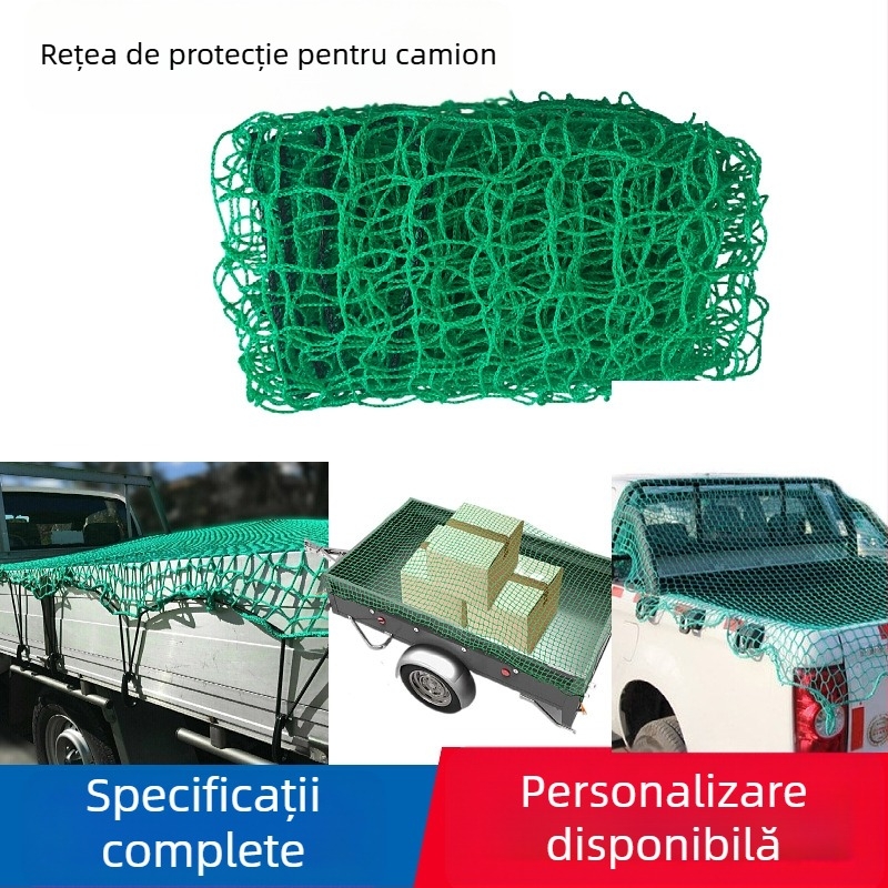 Junda plasă de protecție din poliester pentru camioane — Tip: plasă de protecție; Funcție: protecția încărcăturii; Material: poliester; Domeniu de utilizare: plasă de siguranță pentru camioane
