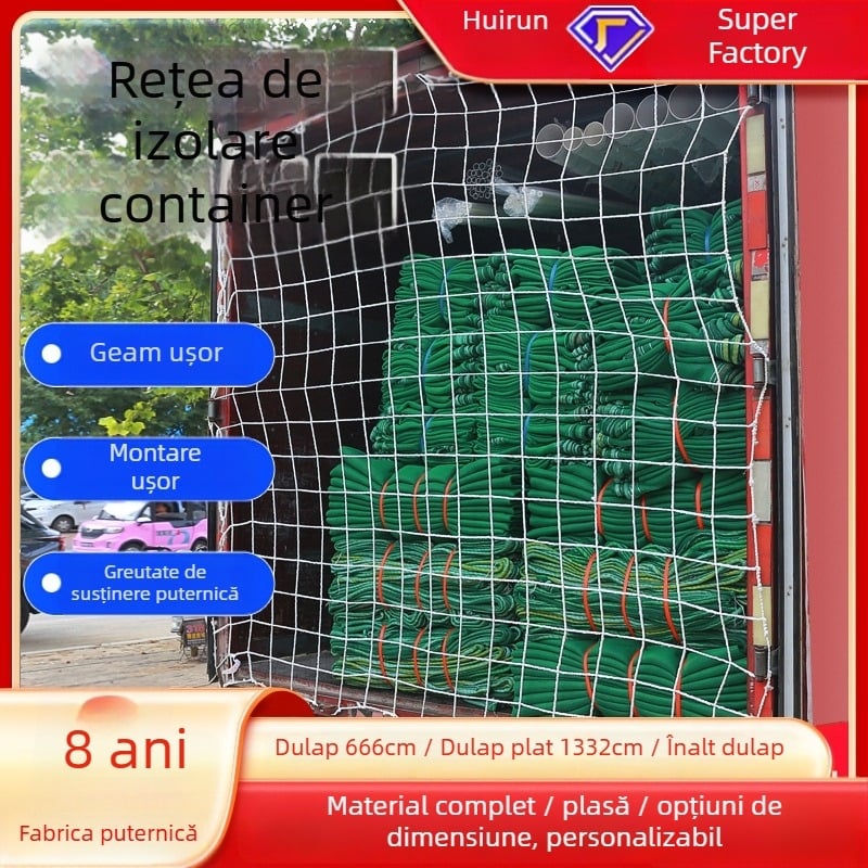 Huirun Rope Net plasă pentru container - protecție din nylon pentru camion și container, modelul A21