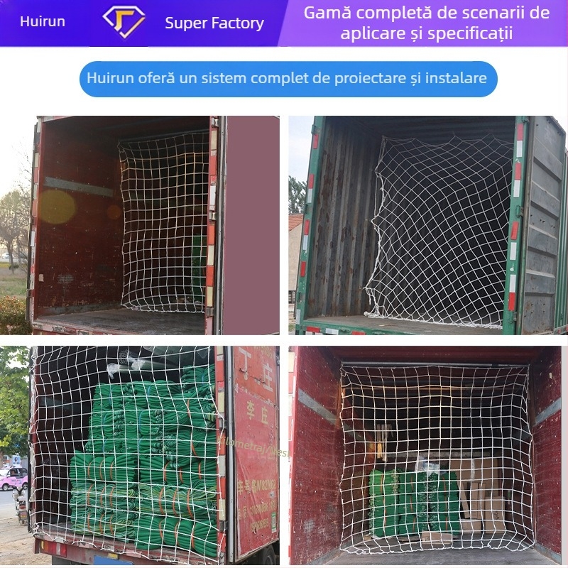 Huirun Rope Net plasă pentru container - protecție din nylon pentru camion și container, modelul A21