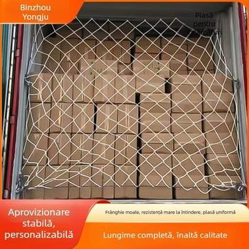 Rețea de încărcătură pentru camion — plasă din sfoară, protecție anti-cădere, ochi 3–20 cm, personalizabil