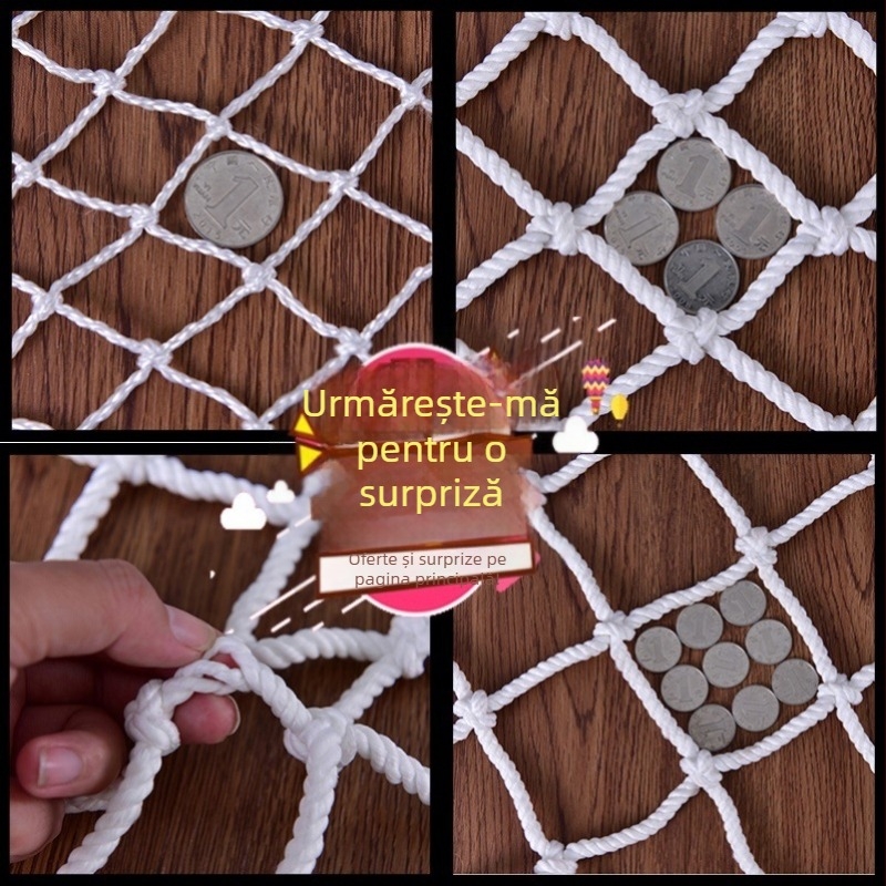 Plasă de protecție din nylon pentru containere, cu întărire în formă de Y