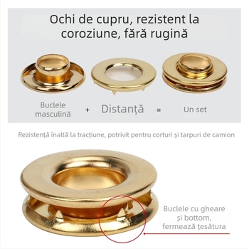 Cataramă din alamă cu gheară, inel de ochi, formă rotundă, marca Rebecca, compatibilă cu 35028849740