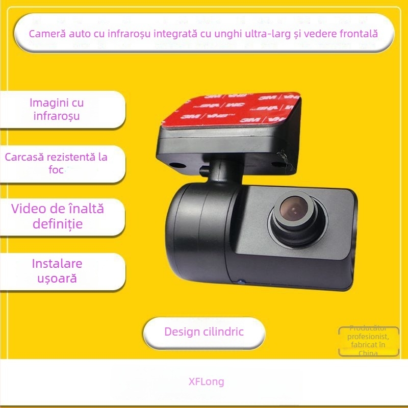 Cameră infraroșu cu vizualizare frontală pentru mașini online și taxi, canal unic, model LA-AHD805, 1920x1080, semnal video AHD, reglaj 360°