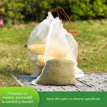 Geantă cu plasă anti-insecte pentru înmuierea semințelor și protecția fructelor — polietilenă, geantă ecologică pentru plantarea ierbii, marcă Shuhe