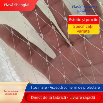 Plasă din polietilenă anti-păsări pentru livezi, sere și aeroporturi, model F-2352, rezistență 500 kN