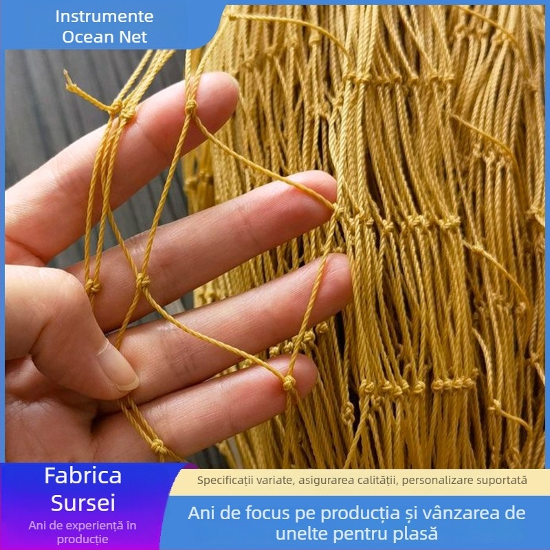 Plasă anti păsări pentru livadă, grădină și vie, material PE, deschidere 1–5 mm, diametru fir 16, UV rezistentă