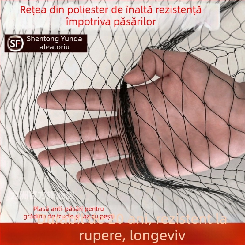 Plasă anti-păsări pentru iazuri și livezi, plasă din nylon, model 3, capacitate de încărcare 5000