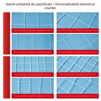 Rețele de protecție pentru containere — securitate; material poliester și nylon; model: rețea pentru containere; personalizare la cerere; pentru etanșarea containerelor
