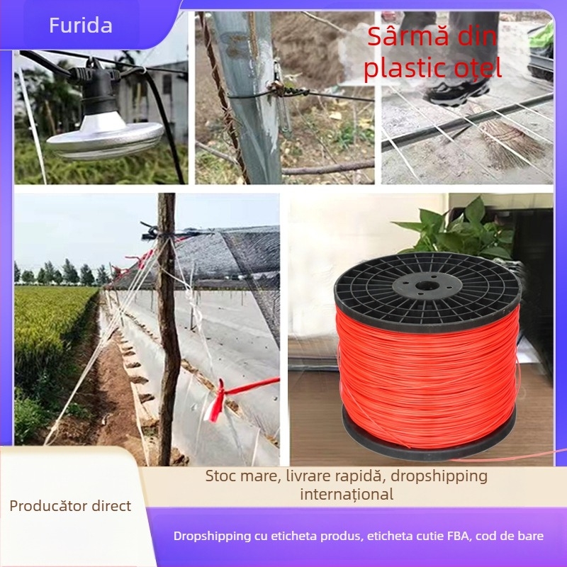 Sârmă PET din oțel cu înveliș plastic pentru sere, Furui Da – pentru cultivare în sere, plasă de protecție și creșterea animalelor; furnizor exclusiv pentru export transfrontalier