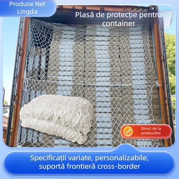 Plasă de protecție pentru containere pentru camioane – poliester expandat de înaltă rezistență, personalizare la comandă, model: Container Network, protecție a vehiculului