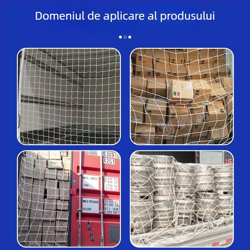 Plasă de protecție pentru containere pentru camioane – poliester expandat de înaltă rezistență, personalizare la comandă, model: Container Network, protecție a vehiculului