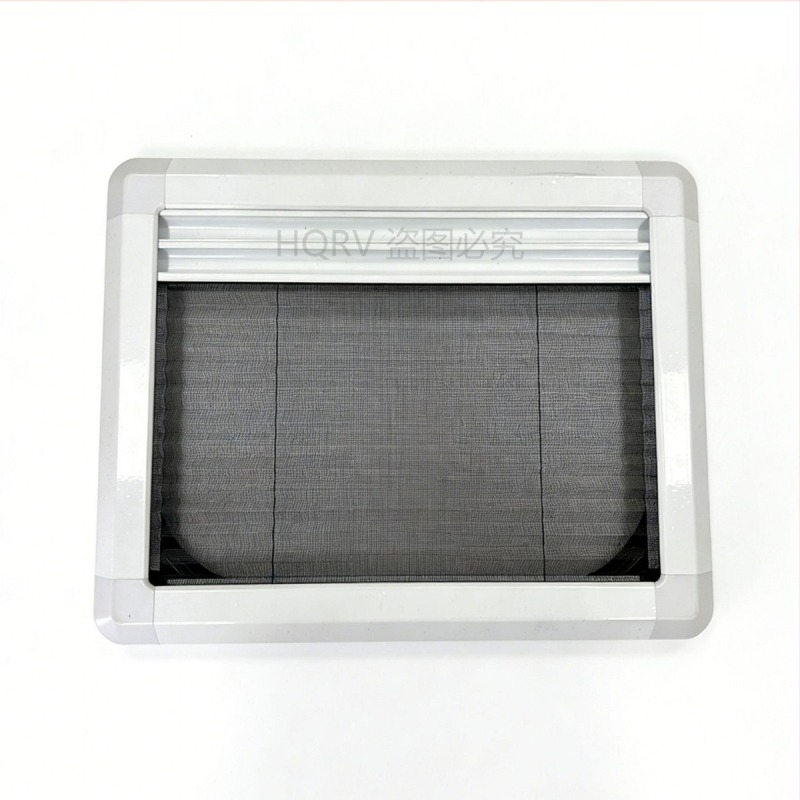 Deflector de aer din aliaj de aluminiu pentru fereastra cabinei camionului, cu plasă anti-țânțari și material de întunecare (Personalizare disponibilă; Brand: Alte; Nr. produs: 4; Potrivit pentru grosimea 7–15 mm)