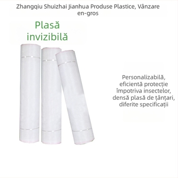 Plasă anti-insecte pentru seră, polietilenă, ochiuri 60, diametrul firului 0,1–1 mm, durată de viață 10–15 ani, pentru fructe și legume