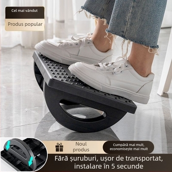 Suport pentru picioare de birou, plastic, stil lux ușor, pliabil, potrivit pentru adulți