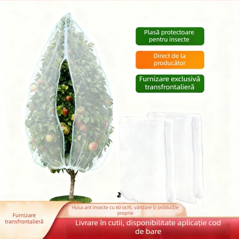Plasă de protecție împotriva dăunătorilor pentru pomi fructiferi – plasă plastică de protecție (Insect Net 01)