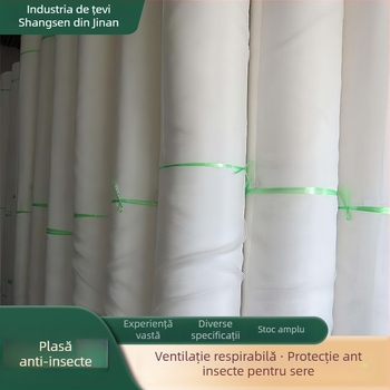 Plasă anti-insecte pentru sere și ferme – Material PE, Plasă fină îngroșată, Porozitate 10-100, Diametru fir 10-12, Cod produs 12-15, Durată de viață 3-6 ani