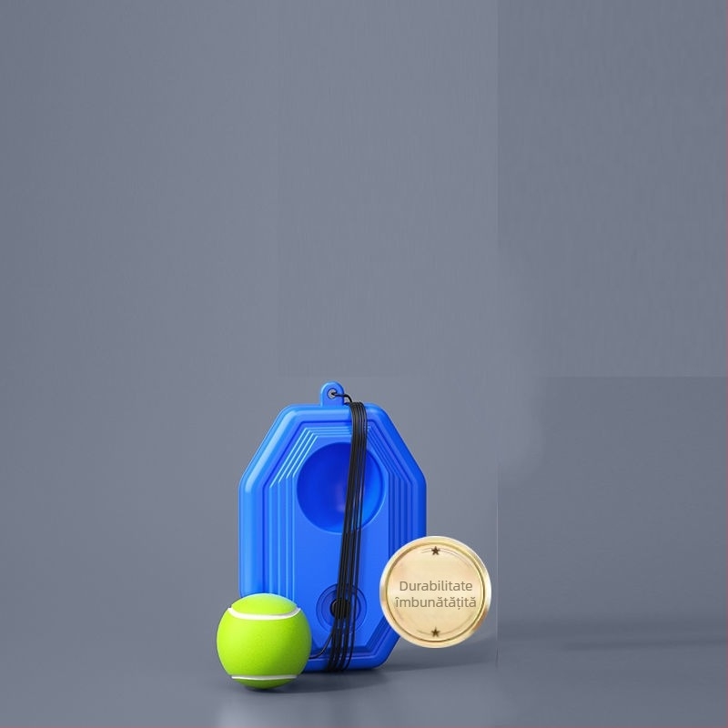 Rachetă de antrenament tenis pentru antrenament solo cu corzi de revenire, cadru din fibră de carbon, 95–100 g, extra tare, pentru copii