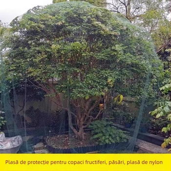 Plasă anti-păsări pentru ferme, livezi și iazuri, din plastic, protecție pentru pomi fructiferi, viță de vie și cireși