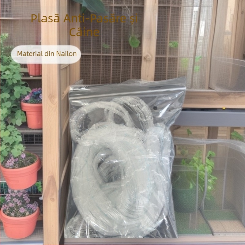 Plasă protectoare din nailon pentru ferme și iazuri, ochiuri 2,5 mm, fir 0,3 mm, marcă Jun Hongtu, durată de viață 2 ani