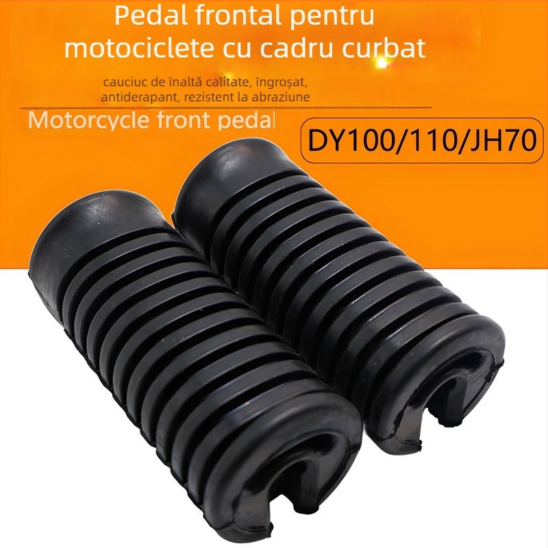Pedala de cauciuc pentru motocicletă, pedală din față, compatibil Dayang 100, TBT110, JH70, Cod produs 2025-12