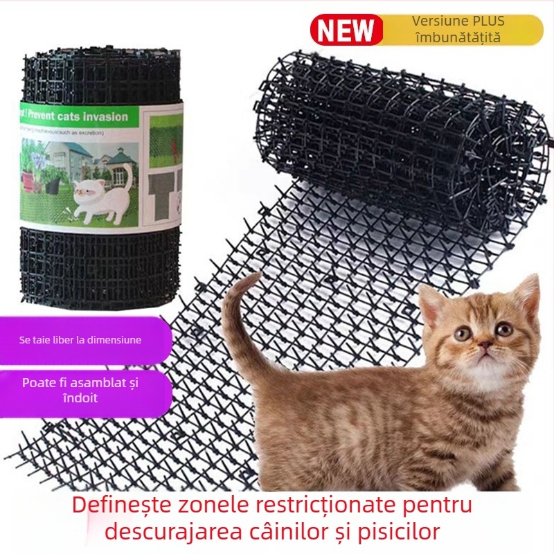 Covoraș cu vârfuri pentru grădină, pentru descurajarea pisicilor și a câinilor