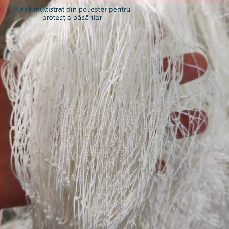 Plasă anti-păsări pentru sere, livezi și ferme, plasă din poliester 2.4 pentru protecția împotriva păsărilor în jurul iazurilor de pește