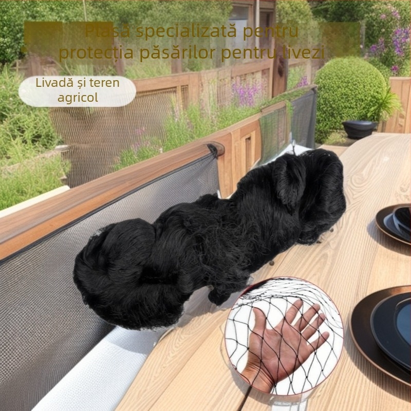 Plasă anti-păsări pentru sere, livezi și ferme, plasă din poliester 2.4 pentru protecția împotriva păsărilor în jurul iazurilor de pește