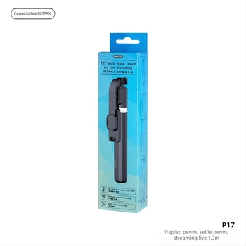 Selfie stick Bluetooth cu trepied rotativ pentru telefoane mobile, utilizare în exterior, corp din plastic, telecomandă inclusă