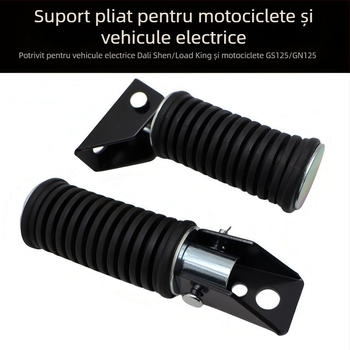 GS125 Motocicletă – Suport pentru Picior, Față și Spate, Din Aluminiu, Personalizabil