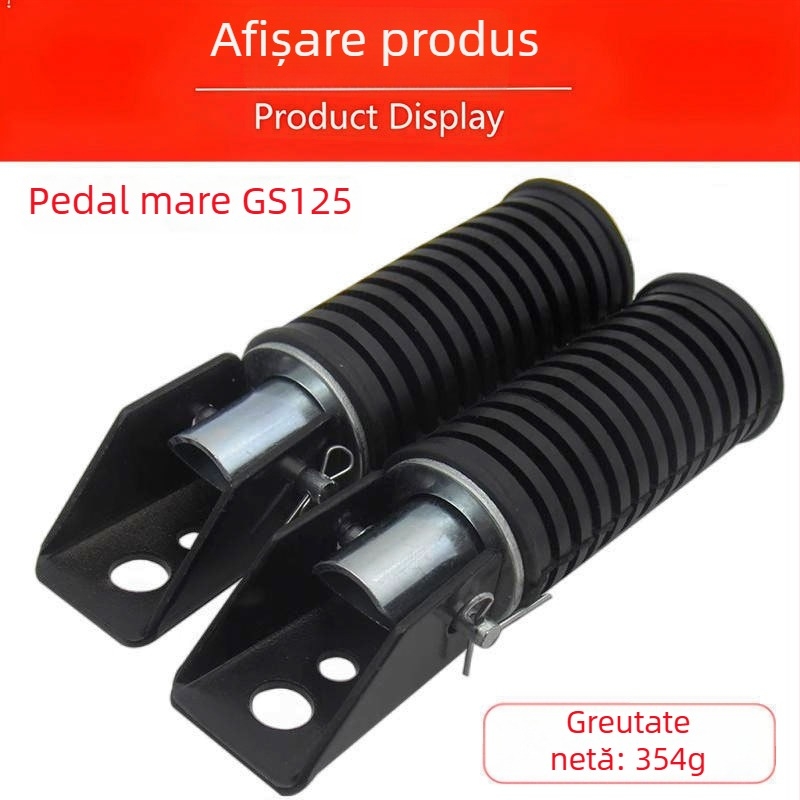 GS125 Motocicletă – Suport pentru Picior, Față și Spate, Din Aluminiu, Personalizabil