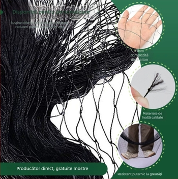 Plasă din nylon anti-păsări pentru creșterea păsărilor, plasă de balcon pentru pisici, protecție livezi și iazuri