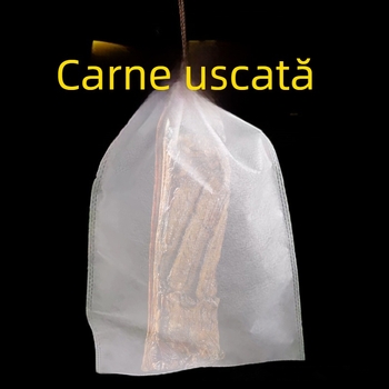 Geantă cu plasă anti insecte pentru bacon și cârnați, din material nețesut, depozitare alimentară