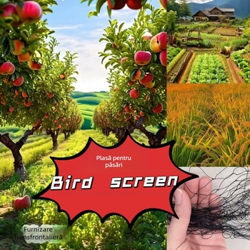 Plasă de păsări din nailon pentru protecție în exterior – potrivită pentru livezi, ferme, aeroporturi și iazuri cu pești