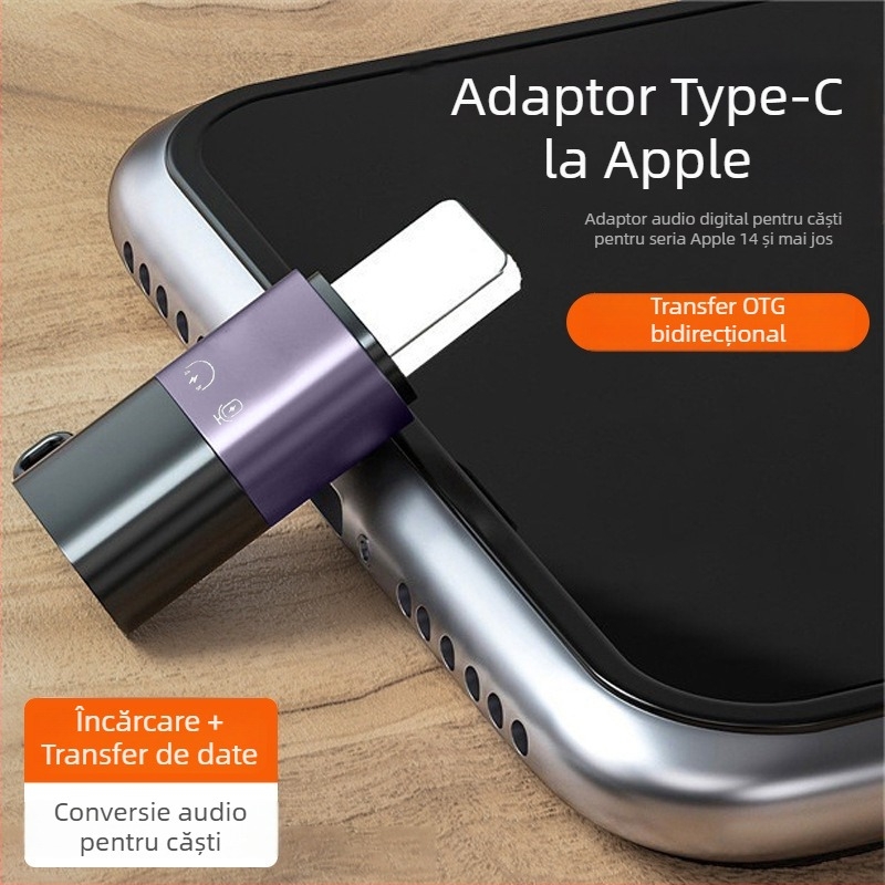 Mini adaptor Apple Type-C pentru conectare la streaming live (Brand: Xin wangwei; Model: Apple adapter; Compatibil cu: Apple)